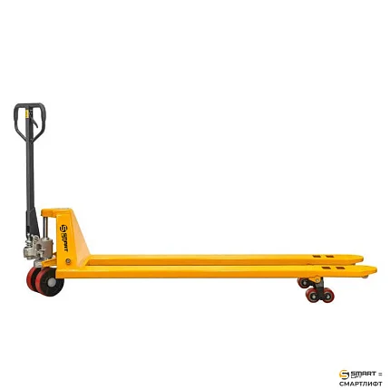 Гидравлическая тележка (рохля)  СМАРТЛИФТ (SMARTLIFT) SD-L (BF25; г/п 2500 кг; 2000х550 мм; PDP)