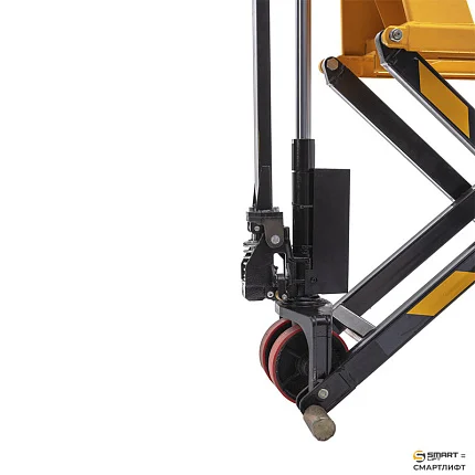 Гидравлическая тележка (рохля)  СМАРТЛИФТ (SMARTLIFT) SD-HL (HLT15; г/п 1500 кг; 1150х540 мм; высокоподъемная 800 мм)