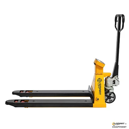 Гидравлическая тележка (рохля) с весами  СМАРТЛИФТ (SMARTLIFT) BFC20 (г/п 2000 кг; 1150х570 мм; RDP)