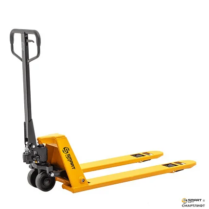 Гидравлическая тележка (рохля)  СМАРТЛИФТ (SMARTLIFT) SD-LP (BFL15; г/п 1500 кг; 1150х550 мм; низкопрофильная 52 мм)