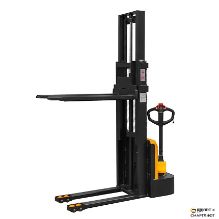 Сопровождаемый штабелер электрический самоходный СМАРТЛИФТ (SMARTLIFT) QDA12EL03 (г/п 1200 кг; 2,5 м; li-ion 24В / 50Ач)