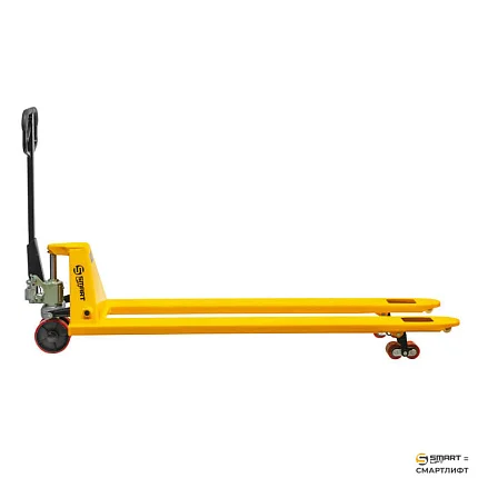 Гидравлическая тележка (рохля)  СМАРТЛИФТ (SMARTLIFT) SD-L (AC25; г/п 2500 кг; 1800х550 мм; PDP)