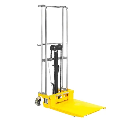 Штабелер гидравлический SMARTLIFT PJ4150 (г/п 400 кг; 1,5 м; с вилами и площадкой) 