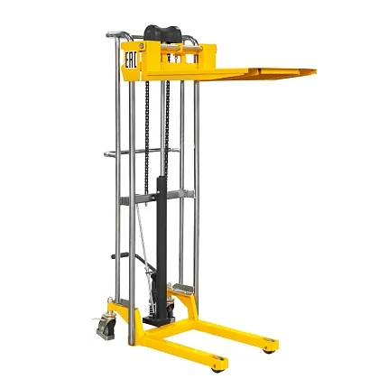 Штабелер гидравлический SMARTLIFT PJ4150 (г/п 400 кг; 1,5 м; с вилами и площадкой) 