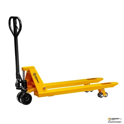 Гидравлическая тележка (рохля)  СМАРТЛИФТ (SMARTLIFT) SB (DB; г/п 2000 кг; 1150х550 мм; PDP)