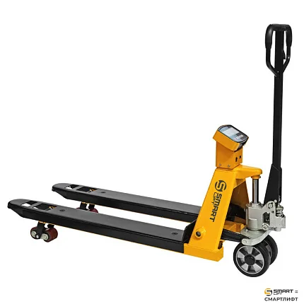 Гидравлическая тележка (рохля) с весами  СМАРТЛИФТ (SMARTLIFT) BFC20 (г/п 2000 кг; 1150х570 мм; RDP)