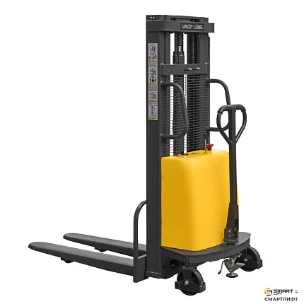 Штабелер с электроподъемом СМАРТЛИФТ (SMARTLIFT) SPN 1025 (г/п 1000 кг; 2,5 м; 12В / 120Ач)