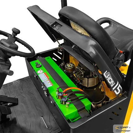Вилочный погрузчик электрический трёхопорный СМАРТЛИФТ (SMARTLIFT) EFS151 (г/п 1500 кг; 4,5 м; li-ion 48В / 150Ач)