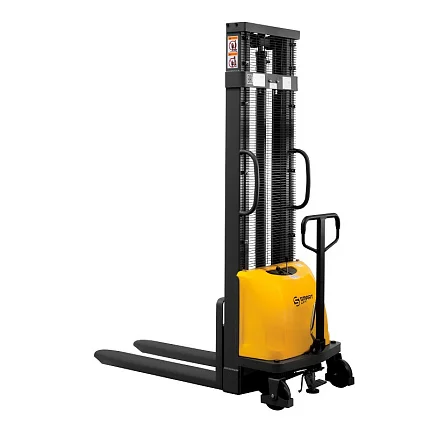 Штабелер с электроподъемом SMARTLIFT CDD10B-E 1016 (г/п 1000 кг; 1,6 м; 12В / 120Ач) 