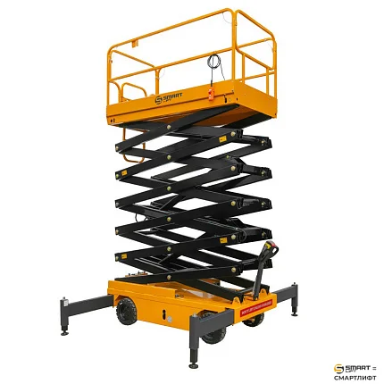 Подъемник ножничный самоходный СМАРТЛИФТ (SMARTLIFT) SJY-0.3-13A (г/п 300 кг; 12,8 м)