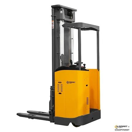Самоходный штабелер с кабиной электрический СМАРТЛИФТ (SMARTLIFT) CDD15C (г/п 1500 кг; 6,5 м; li-ion 25,6В / 300Ач, PV, EPS)